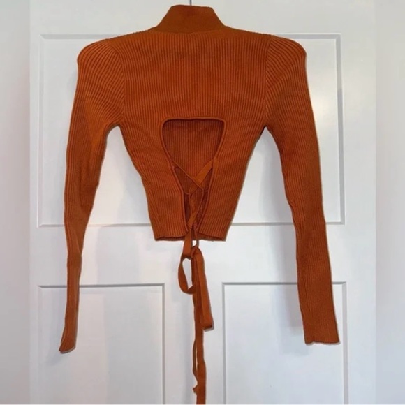 NWT! Zara open back knit sweater - Picture 6 of 9